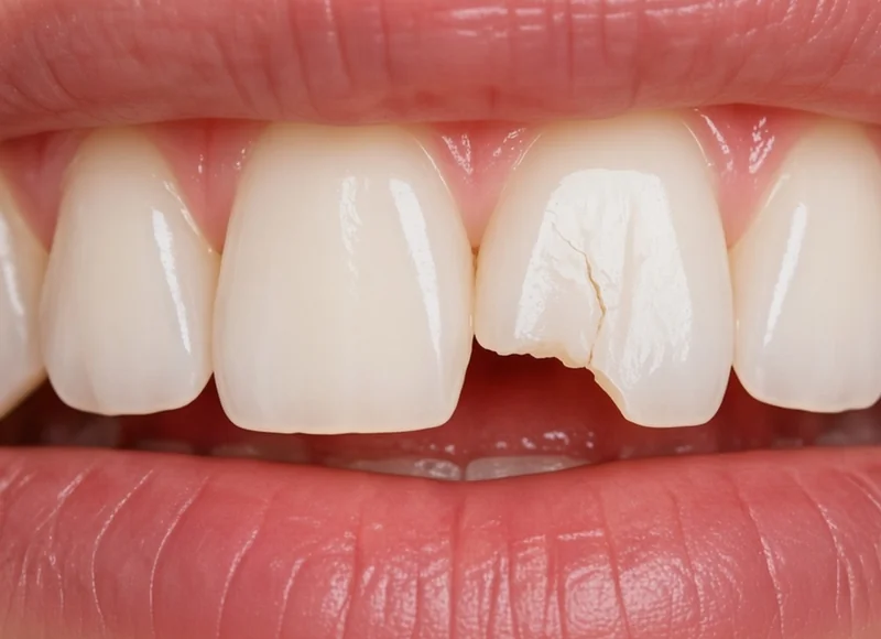 Visible chipped tooth — illustrative image