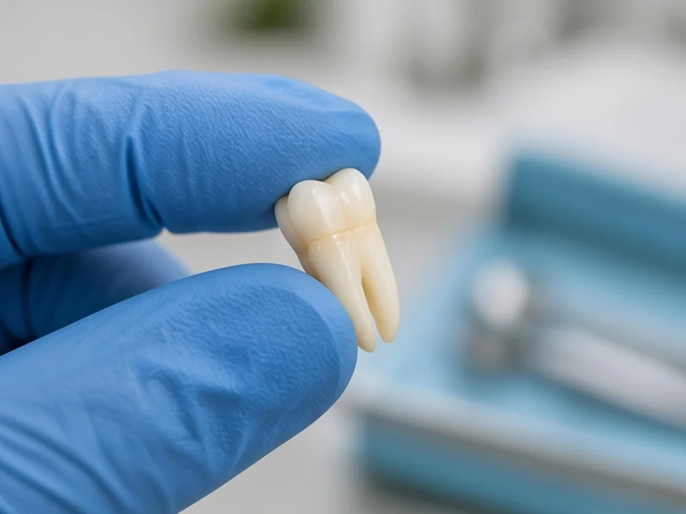 Knocked out tooth examination — illustrative image