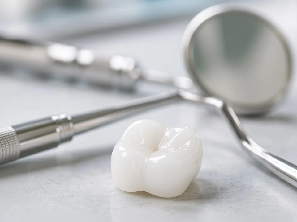 Replacement dental crown — illustrative image